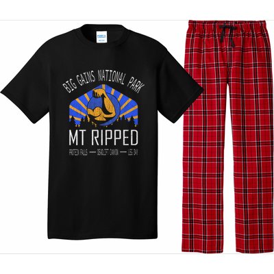 Funny Gift Big Gains National Park Gift Mt Ripped Gift Leg Day Gift Pajama Set