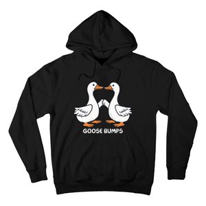 Funny Goose Bumps Silly Goose Minimalist Duck Hoodie