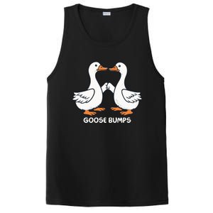 Funny Goose Bumps Silly Goose Minimalist Duck PosiCharge Competitor Tank