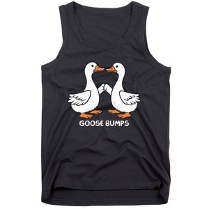 Funny Goose Bumps Silly Goose Minimalist Duck Tank Top