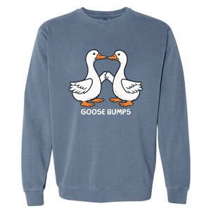 Funny Goose Bumps Silly Goose Minimalist Duck Garment-Dyed Sweatshirt