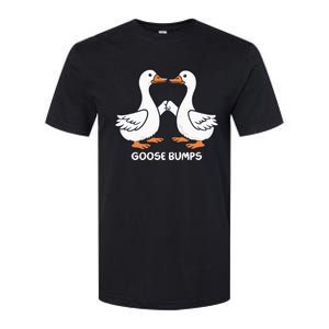 Funny Goose Bumps Silly Goose Minimalist Duck Softstyle CVC T-Shirt