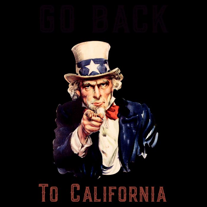 Funny Go Back To California Conservative Impact Tech Backpack