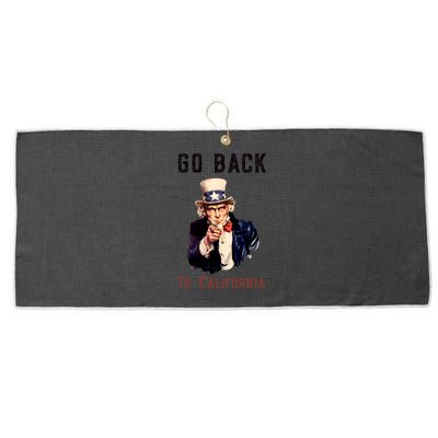 Funny Go Back To California Conservative Large Microfiber Waffle Golf Towel