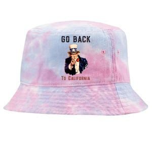 Funny Go Back To California Conservative Tie-Dyed Bucket Hat