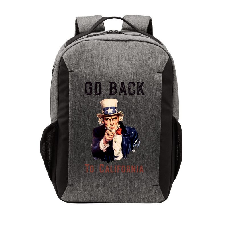 Funny Go Back To California Conservative Vector Backpack