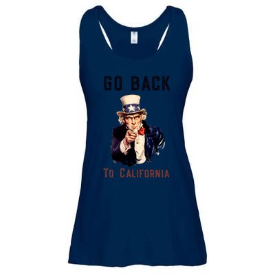 Funny Go Back To California Conservative Ladies Essential Flowy Tank