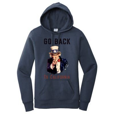 Funny Go Back To California Conservative Women's Pullover Hoodie