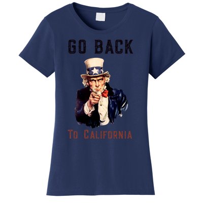 Funny Go Back To California Conservative Women's T-Shirt