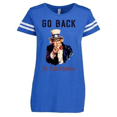 Funny Go Back To California Conservative Enza Ladies Jersey Football T-Shirt