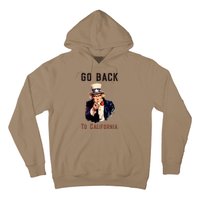 Funny Go Back To California Conservative Hoodie