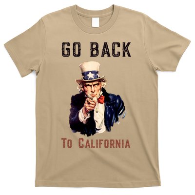 Funny Go Back To California Conservative T-Shirt