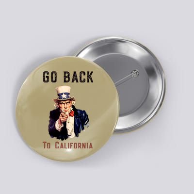 Funny Go Back To California Conservative Button