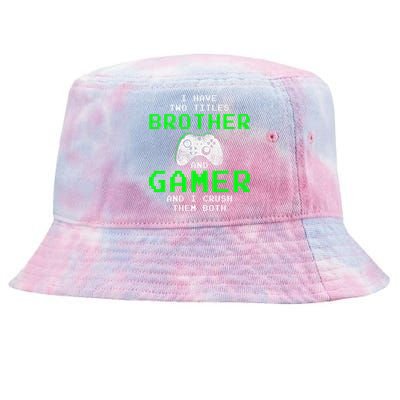 Funny Gaming Brothers Tee Gamer Gifts Tie-Dyed Bucket Hat