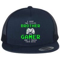 Funny Gaming Brothers Tee Gamer Gifts Flat Bill Trucker Hat