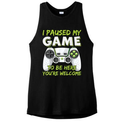 Funny Gaming Boy Girl Men Gamer Video Game Ladies PosiCharge Tri-Blend Wicking Tank