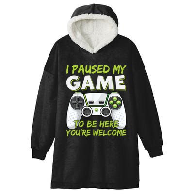 Funny Gaming Boy Girl Men Gamer Video Game Hooded Wearable Blanket