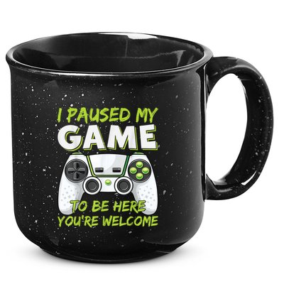 Funny Gaming Boy Girl Men Gamer Video Game 15oz Campfire Ceramic Mug