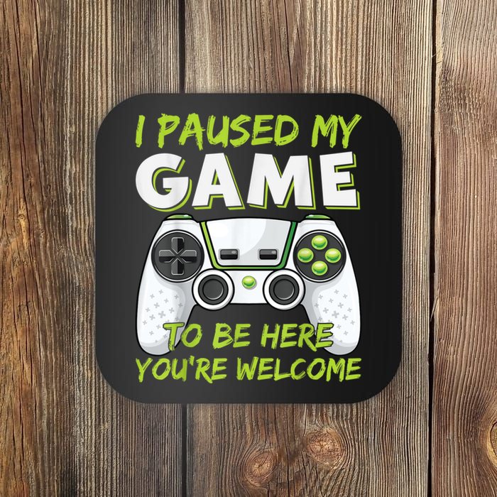 Funny Gaming Boy Girl Men Gamer Video Game Coaster