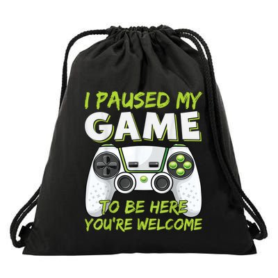 Funny Gaming Boy Girl Men Gamer Video Game Drawstring Bag