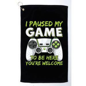 Funny Gaming Boy Girl Men Gamer Video Game Platinum Collection Golf Towel