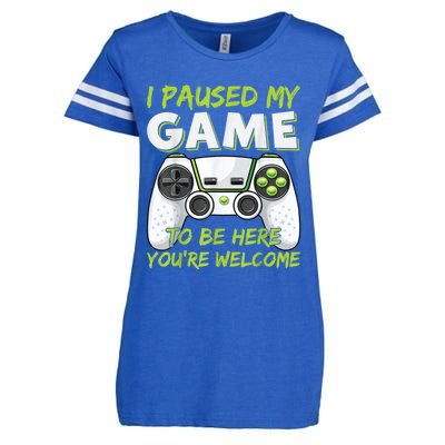 Funny Gaming Boy Girl Men Gamer Video Game Enza Ladies Jersey Football T-Shirt