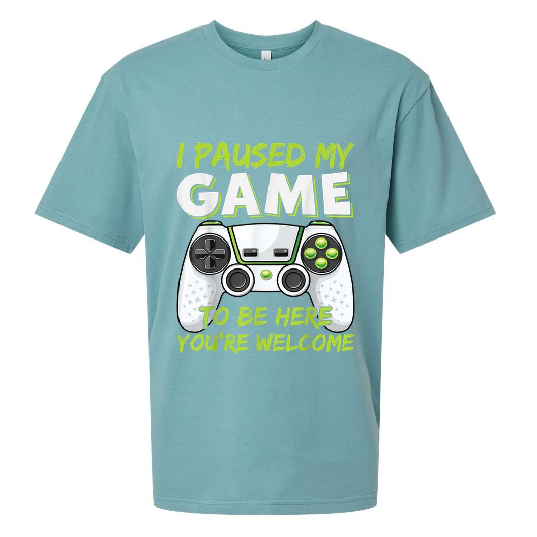 Funny Gaming Boy Girl Men Gamer Video Game Sueded Cloud Jersey T-Shirt