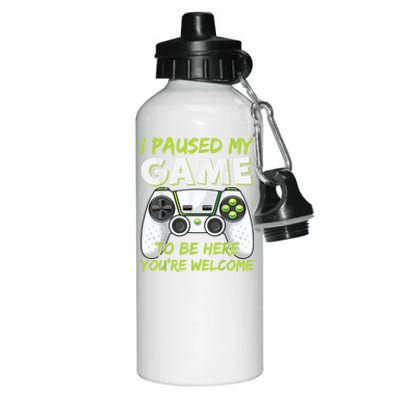 Funny Gaming Boy Girl Men Gamer Video Game Aluminum Water Bottle 