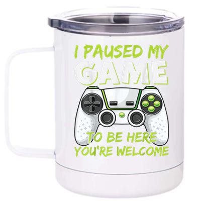 Funny Gaming Boy Girl Men Gamer Video Game 12 oz Stainless Steel Tumbler Cup