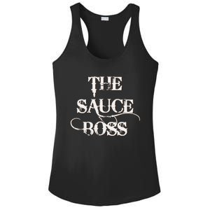 Funny Grilling Bbq T The Sauce Boss Grill Daddy Ladies PosiCharge Competitor Racerback Tank