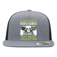 Funny Gaming Boy Girl Men Gamer Video Game Flat Bill Trucker Hat