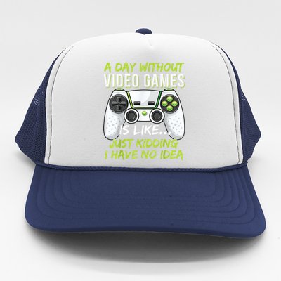 Funny Gaming Boy Girl Men Gamer Video Game Trucker Hat