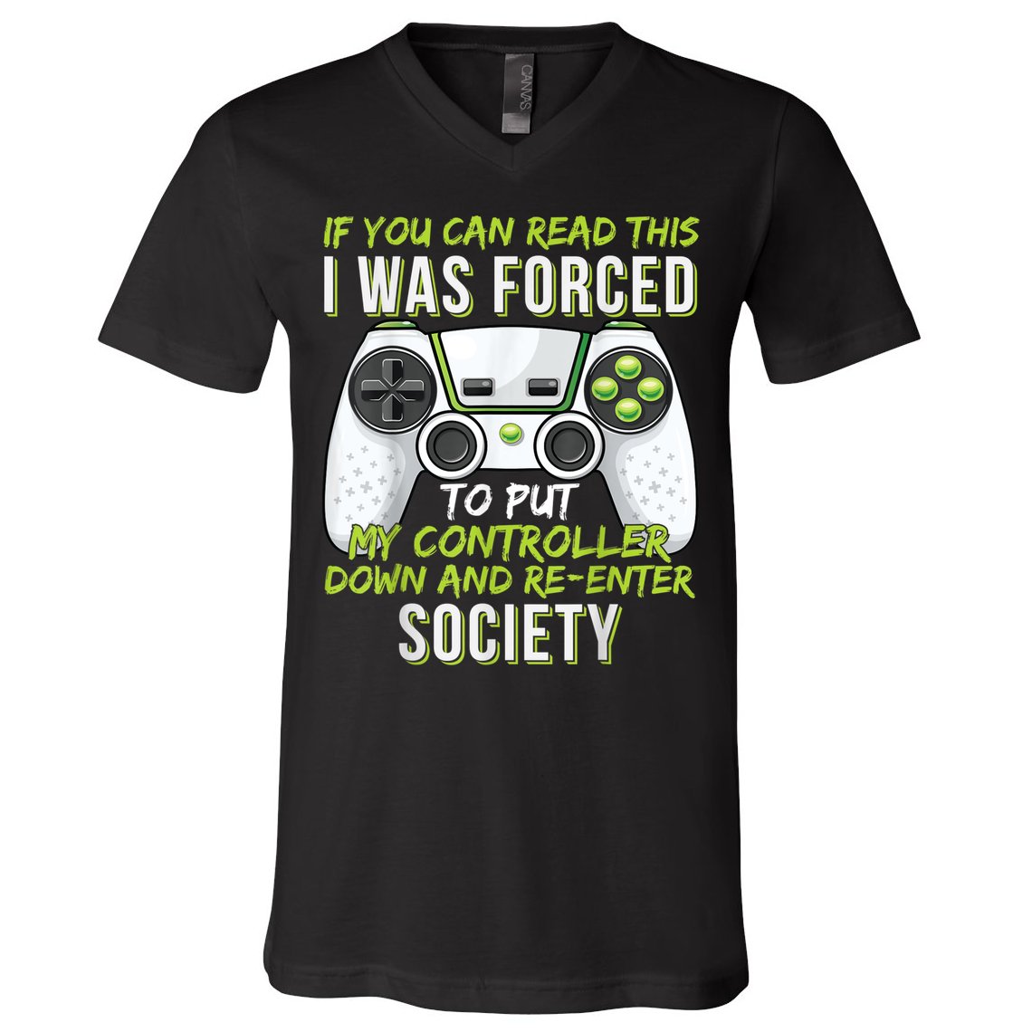 Funny Gaming Boy Girl Men Gamer Video Game V-Neck T-Shirt