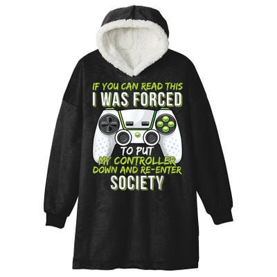 Funny Gaming Boy Girl Men Gamer Video Game Hooded Wearable Blanket