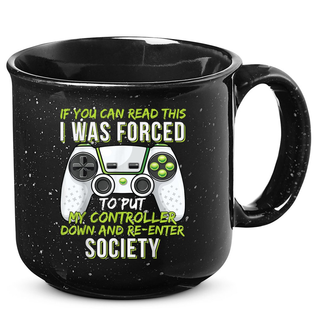 Funny Gaming Boy Girl Men Gamer Video Game 15oz Campfire Ceramic Mug