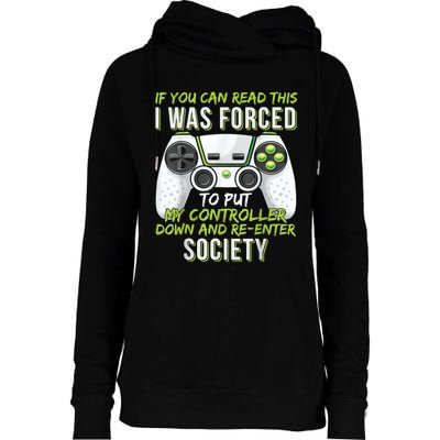 Funny Gaming Boy Girl Men Gamer Video Game Womens Funnel Neck Pullover Hood