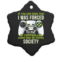 Funny Gaming Boy Girl Men Gamer Video Game Ceramic Star Ornament