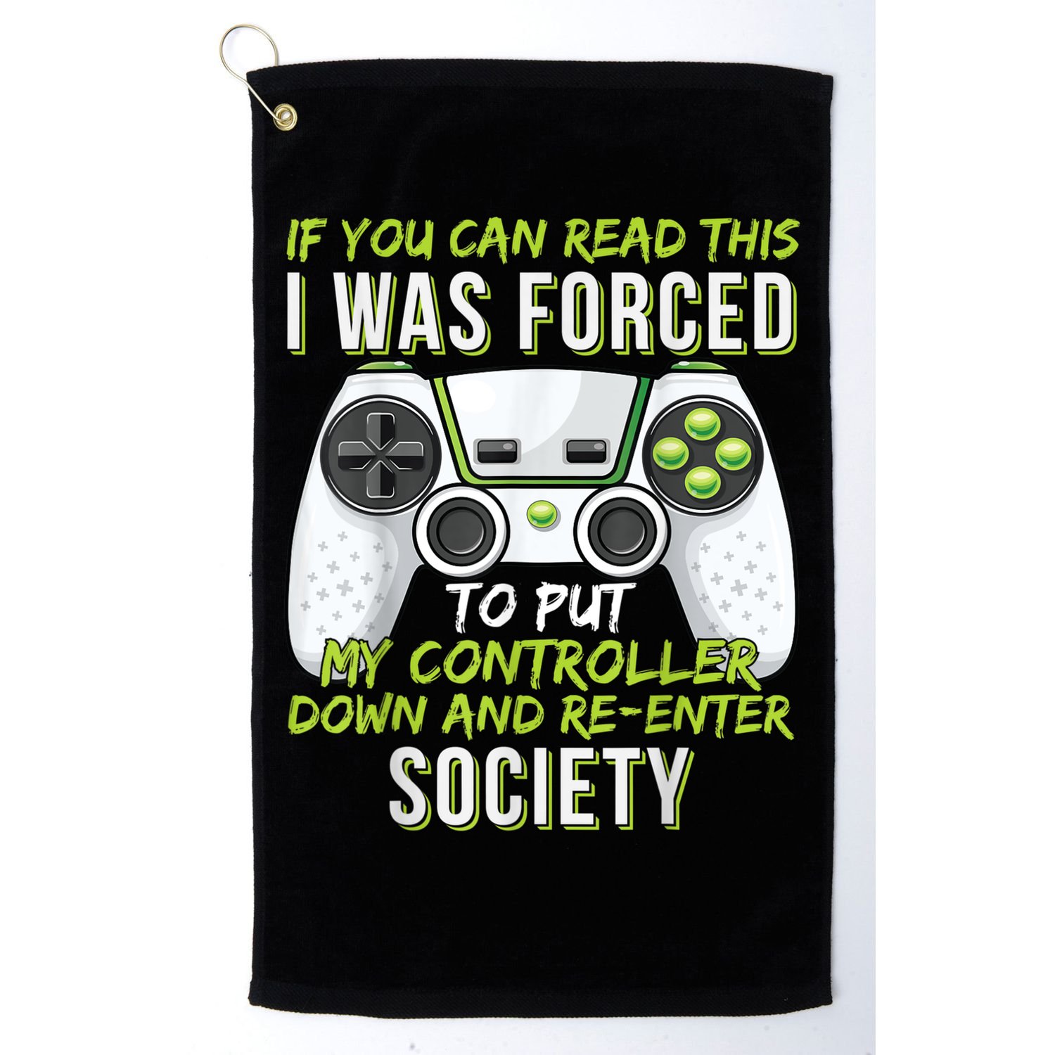 Funny Gaming Boy Girl Men Gamer Video Game Golf Towel