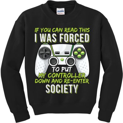 Funny Gaming Boy Girl Men Gamer Video Game Kids Sweatshirt