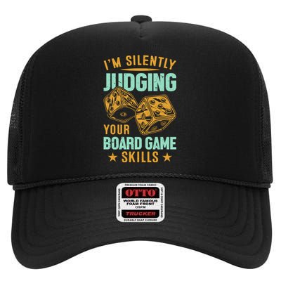 Funny Gift Board Games Strategy Humor Apparel High Crown Mesh Back Trucker Hat