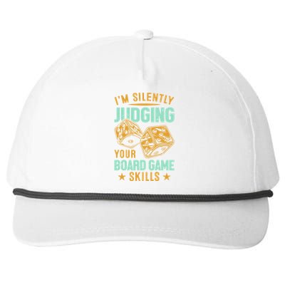 Funny Gift Board Games Strategy Humor Apparel Snapback Five-Panel Rope Hat