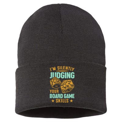 Funny Gift Board Games Strategy Humor Apparel Sustainable Knit Beanie