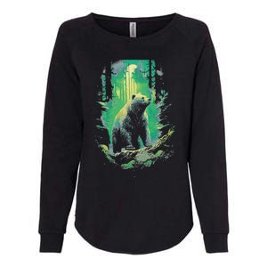 Forest Grizzly Bear Bear Mystic Womens California Wash Sweatshirt