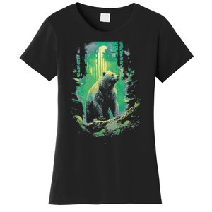 Forest Grizzly Bear Bear Mystic Women's T-Shirt