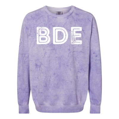 Funny Gift BDE Big Dick Energy Vintage Gift Colorblast Crewneck Sweatshirt