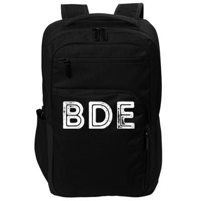 Funny Gift BDE Big Dick Energy Vintage Gift Impact Tech Backpack