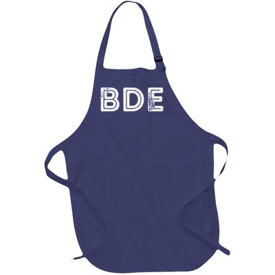 Funny Gift BDE Big Dick Energy Vintage Gift Full-Length Apron With Pockets