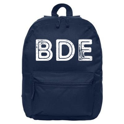 Funny Gift BDE Big Dick Energy Vintage Gift 16 in Basic Backpack