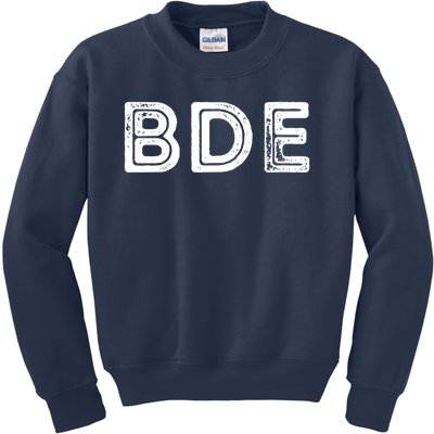 Funny Gift BDE Big Dick Energy Vintage Gift Kids Sweatshirt