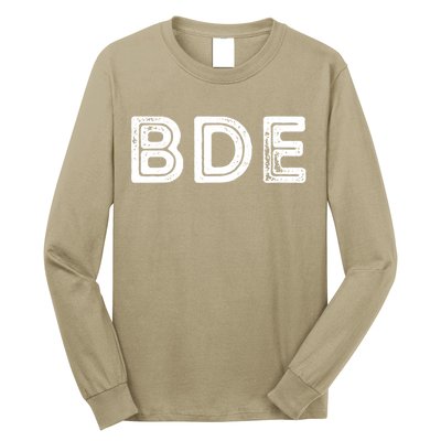 Funny Gift BDE Big Dick Energy Vintage Gift Long Sleeve Shirt